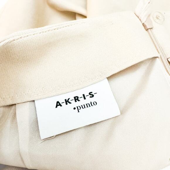 Akris Punto Light Brown Cream Nude Pencil Skirt Mint Size 6 - Picture 3 of 7